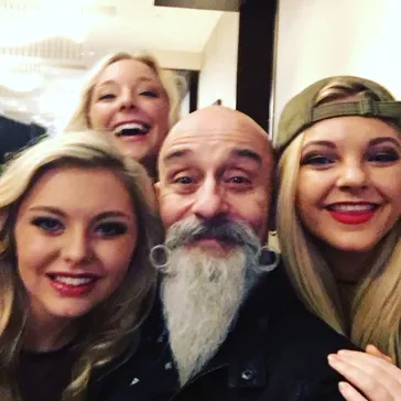 Mark with fans taking a selfie