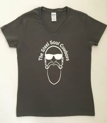 The Steel Soul Cowboys Ladies Tee (Grey)